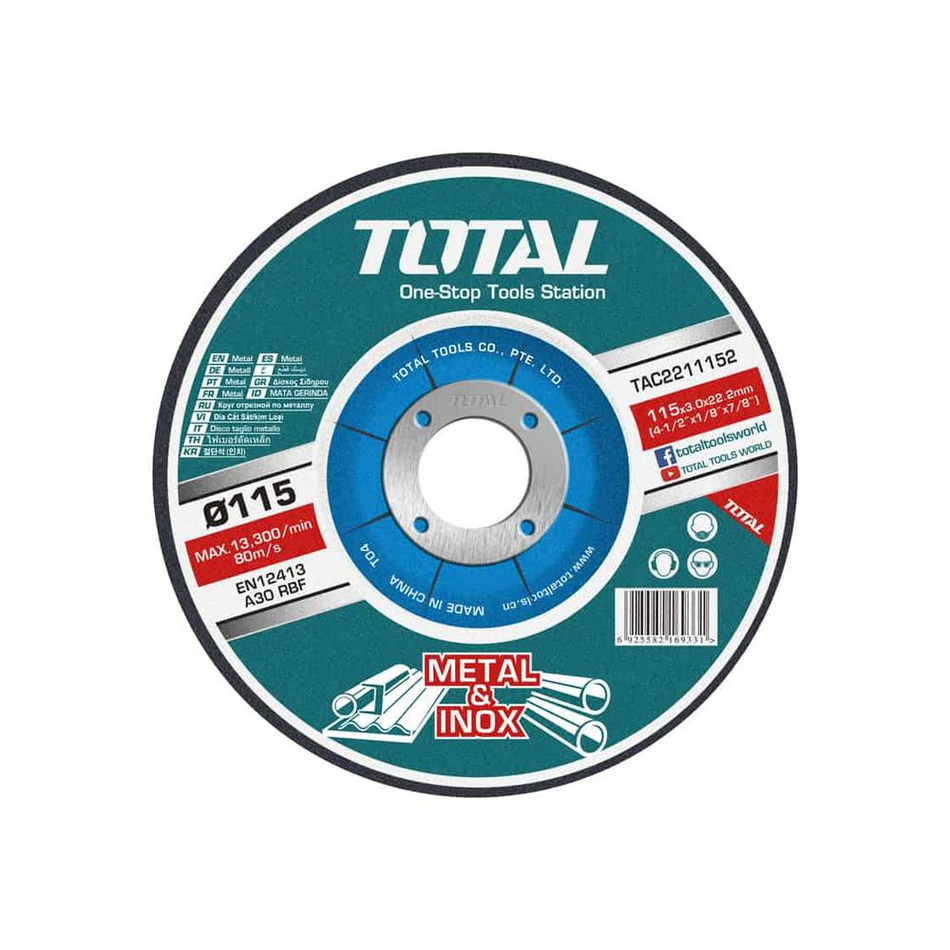 Total Metal Cutting Disc 4.5" X 3mm Abrasive