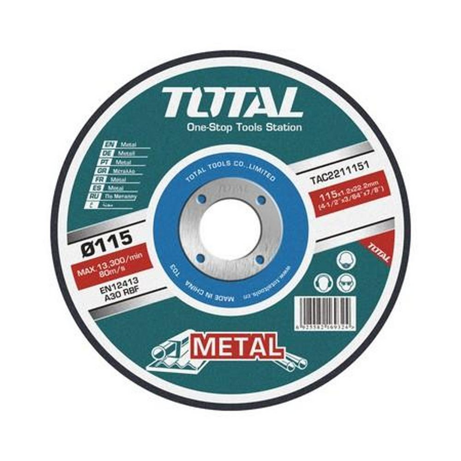 Total Abrasive Metal Cutting Disc 7" X 3 mm