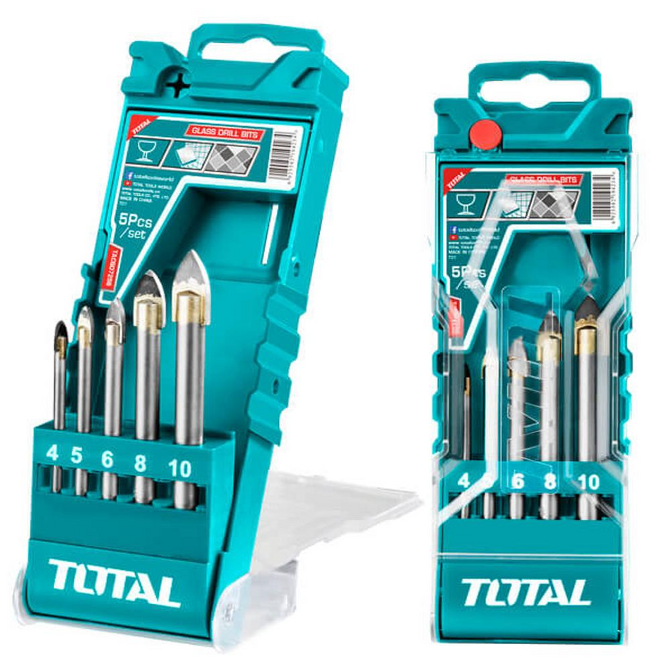 Total Glass Drill Bit Set 5 Pcs