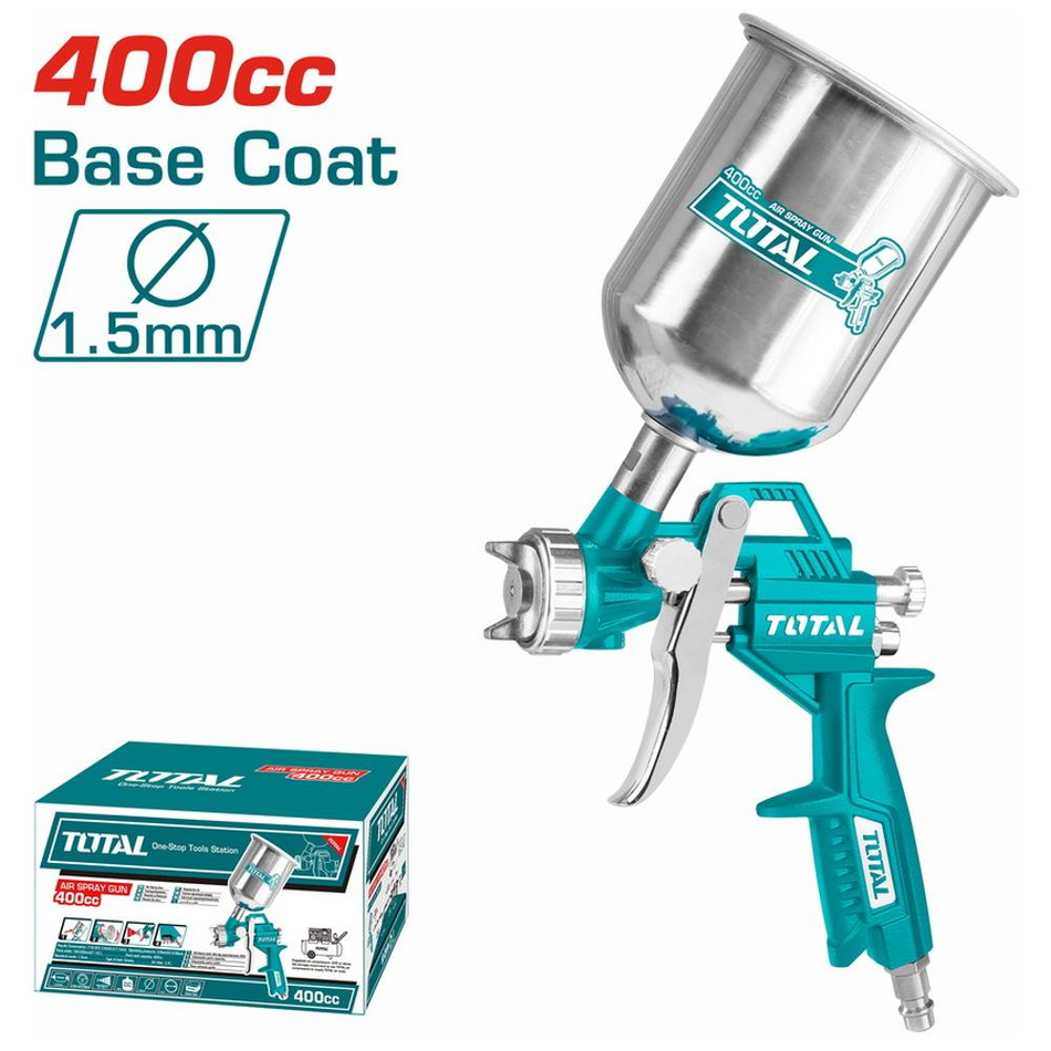 Total Top Bottle Spray Gun 400CC