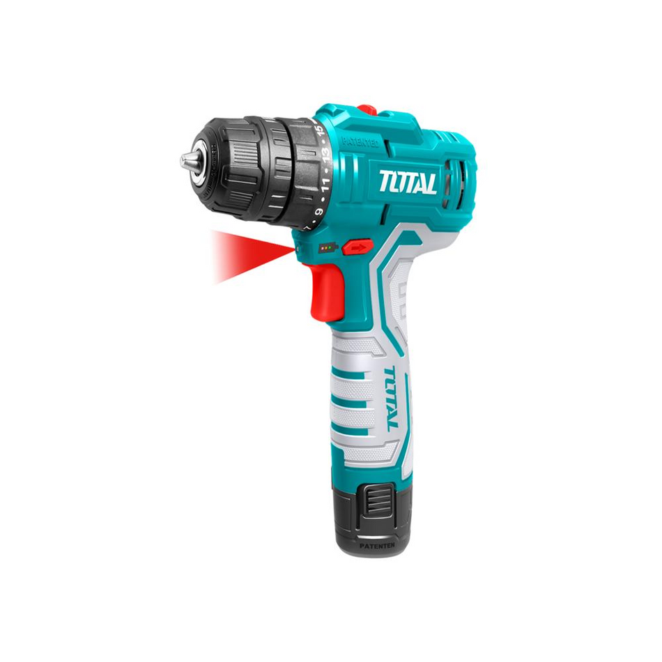 Total Lithium-Ion Cordless Drill 12V with 2 x 1.5AH Battery