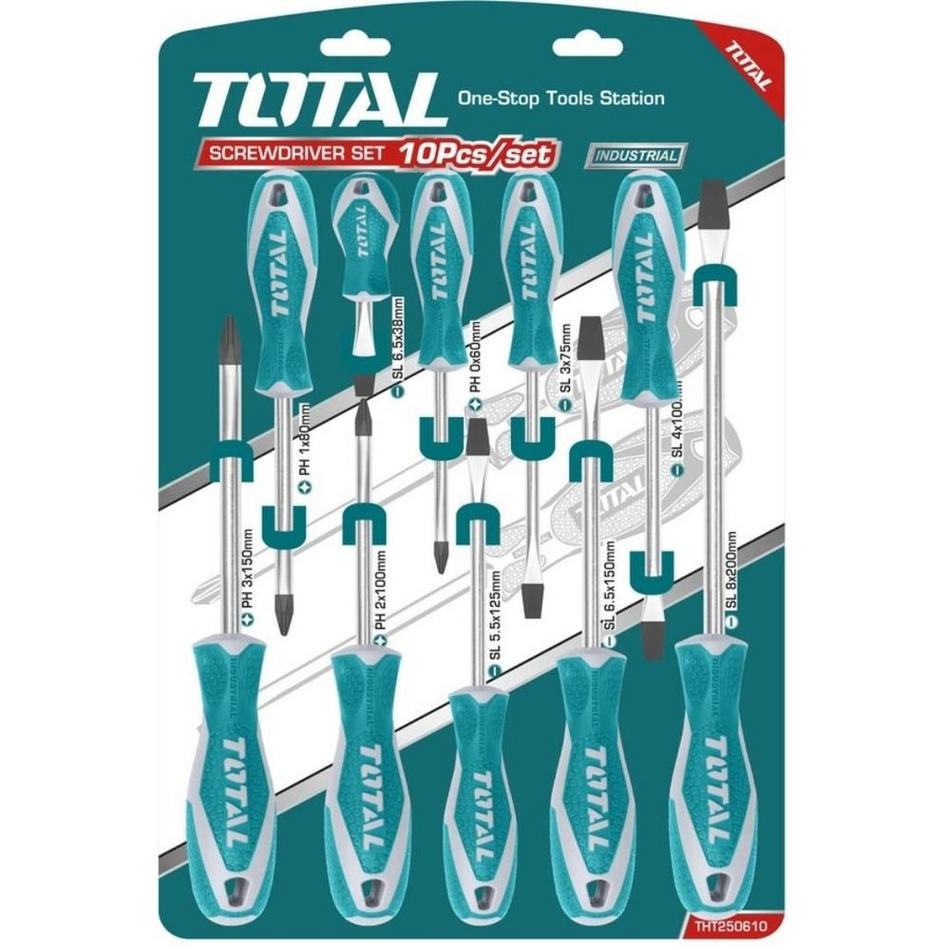 Total Screwdriver Set Pack of 10