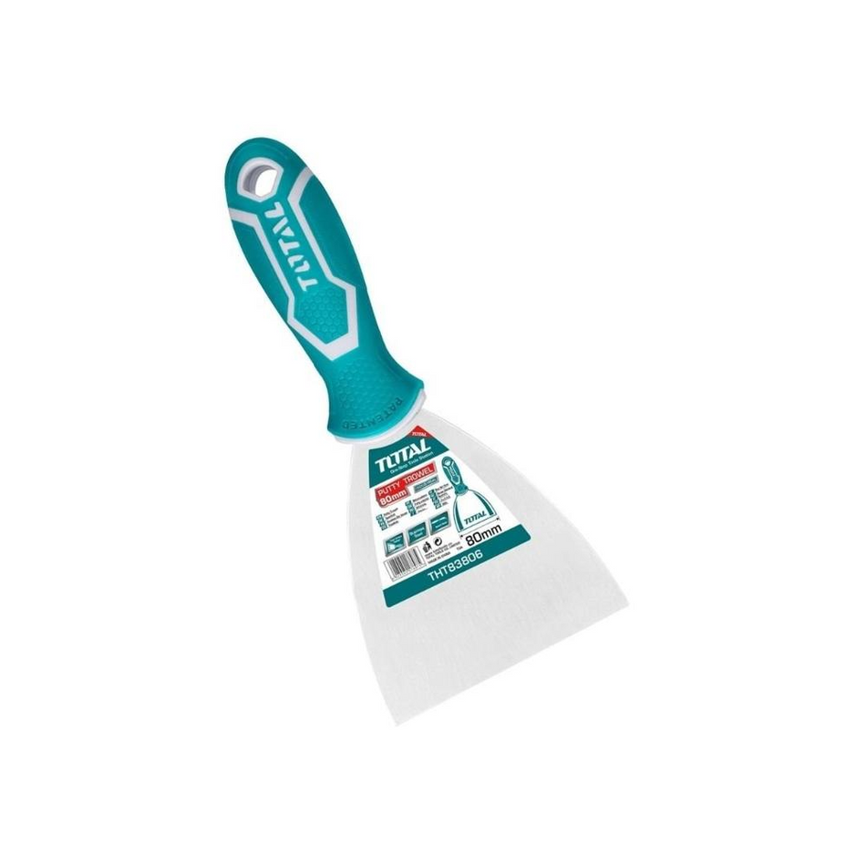 Total Stainless Steel Putty Trowel 80mm