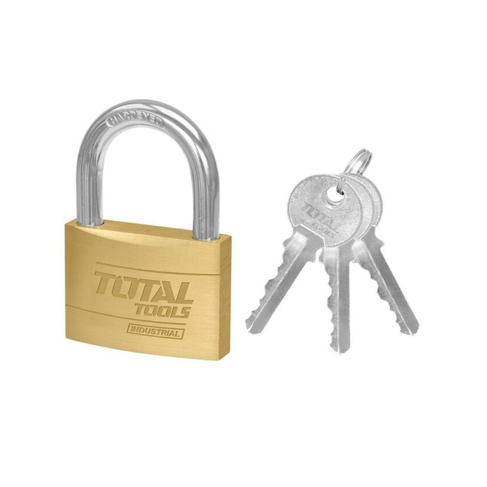 Total Heavy Duty Brass Padlock 30mm