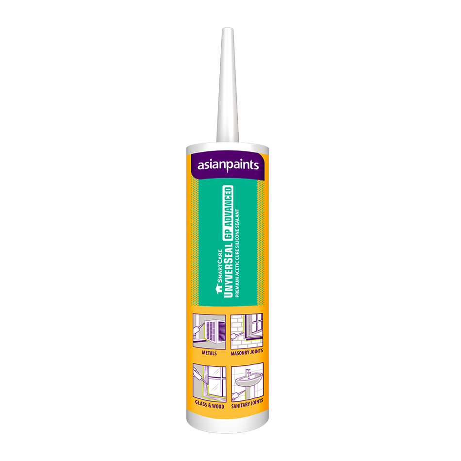 Asian Paints Berger SmartCare UnyverSeal GP Advanced Silicone Sealant 280 ML Beige /Cartridge