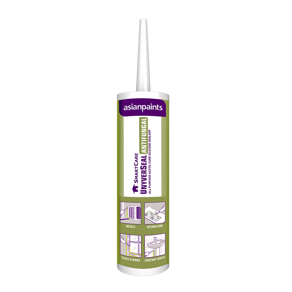 Asian Paints Berger SmartCare UnyverSeal Anti Fungal Silicone Sealant 280 ML Beige/Cartridge