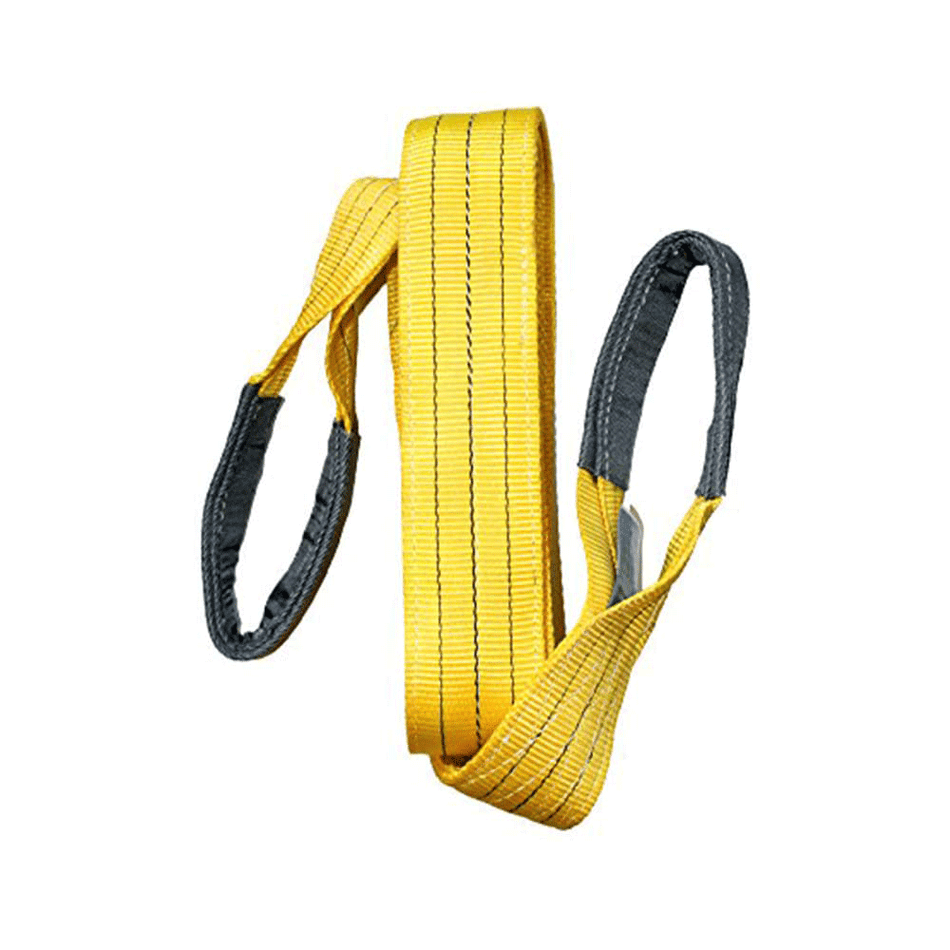 Polyester Flat Woven Webbing Belt (Sling's) 3 m 3 Ton Capacity - Yellow