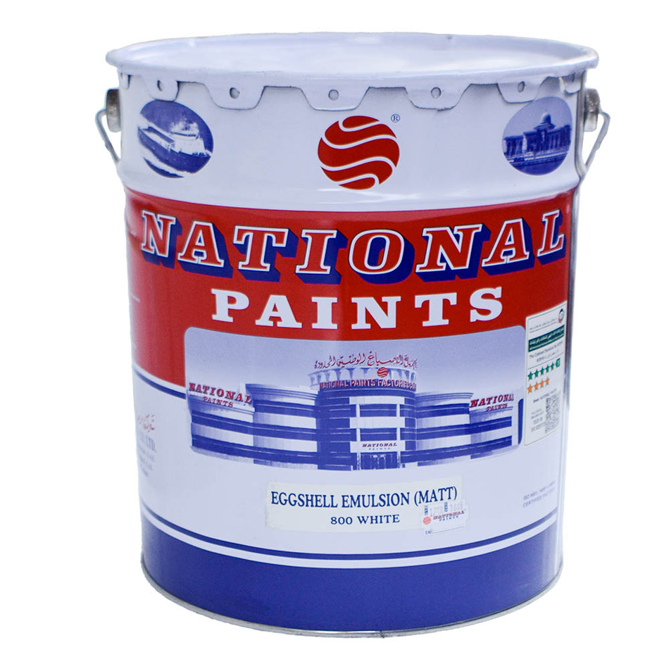 National Paints Eggshell Emulsion Matt 18 White