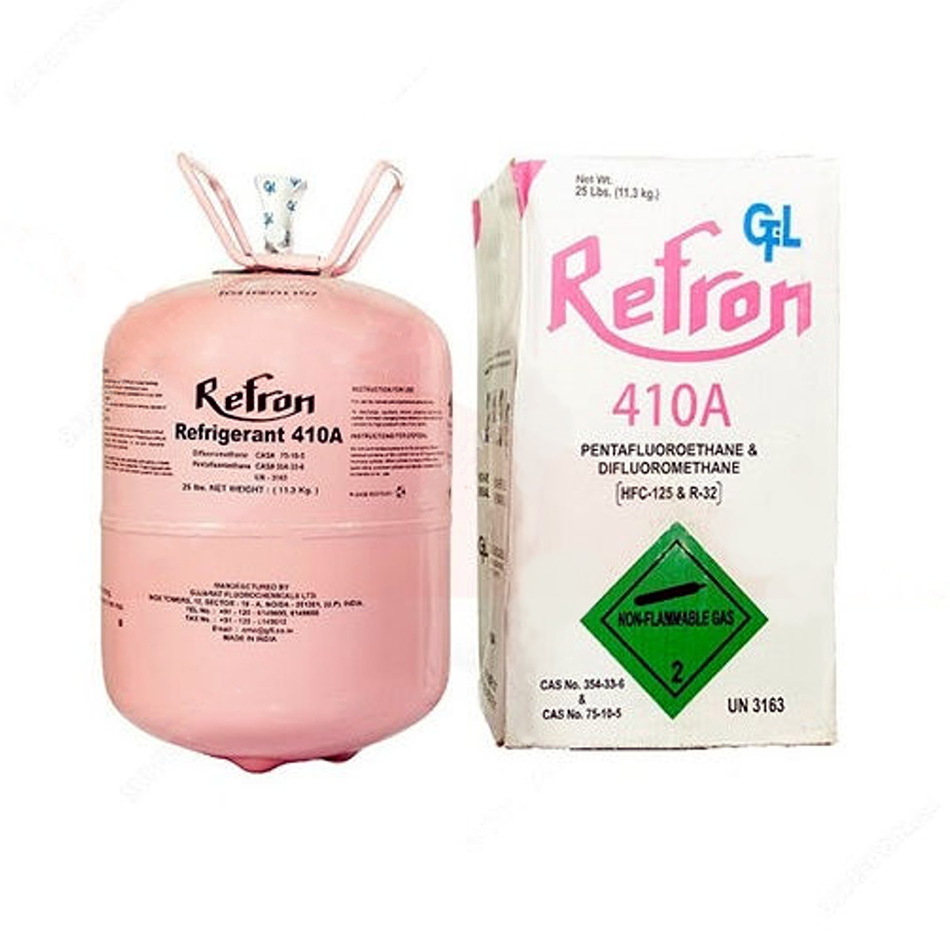 Refron Refrigerant Gas R-410A 11.3 Kg HFC Azeotropic Mixture Pink
