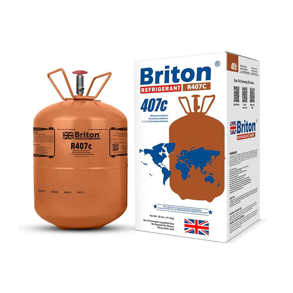 Briton Refrigerant GasR407C 11.3Kg Orange