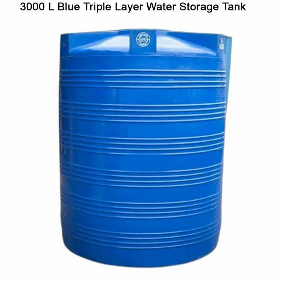 3000 Gallon 3 Layer Vertical Polymer Water Tank