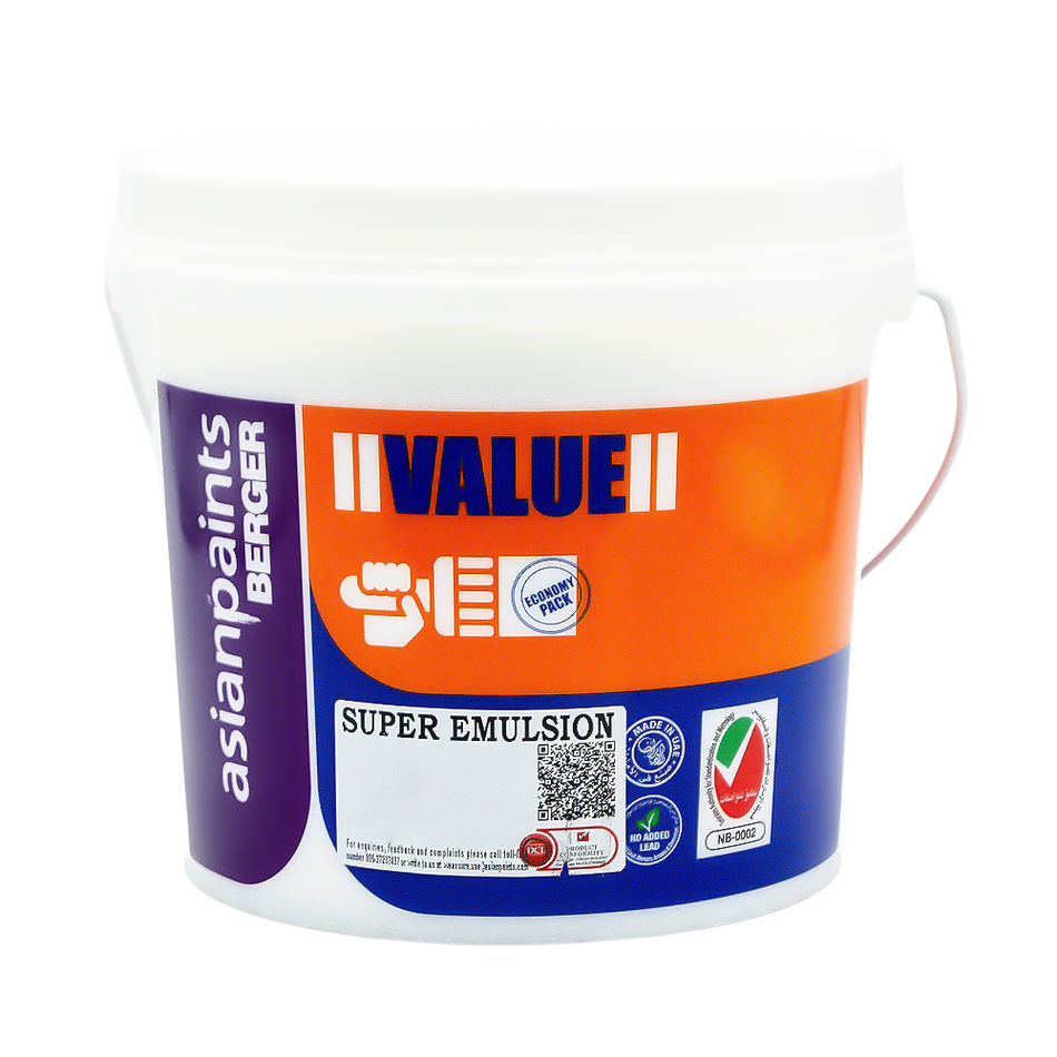 Asian Paints Berger Value Super Emulsion 4L 8010 Peach Beach
