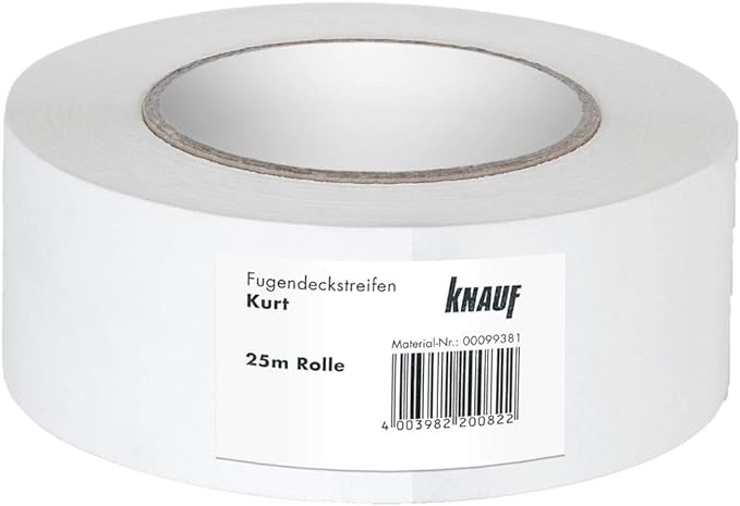 Knauf Kurt Tape Strips, 25 m, White, Meter