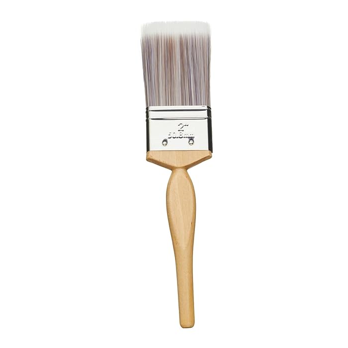 Fit For The Job 2 inch Diamond DIY Paint Brush For A Smooth Finish Painting with Emulsion, Gloss and Satin Paints on Walls, Ceilings, Furniture, Wood & Metal, 2" 50mm