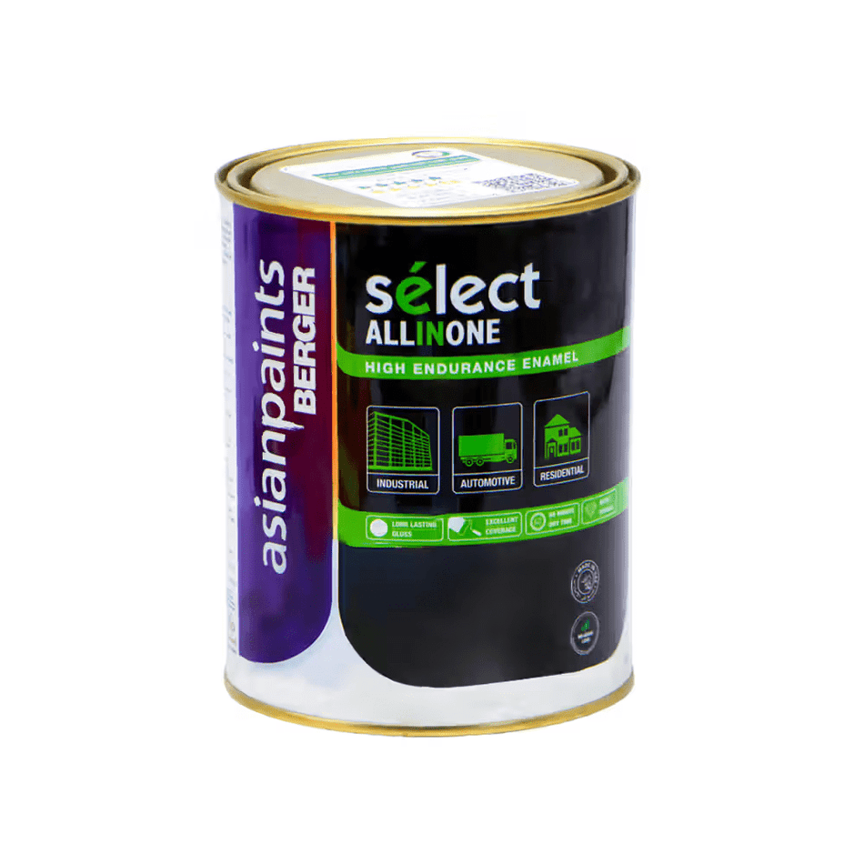 Asian Paints Berger Select All In One Enamel 900ML 295 Minerva Grey