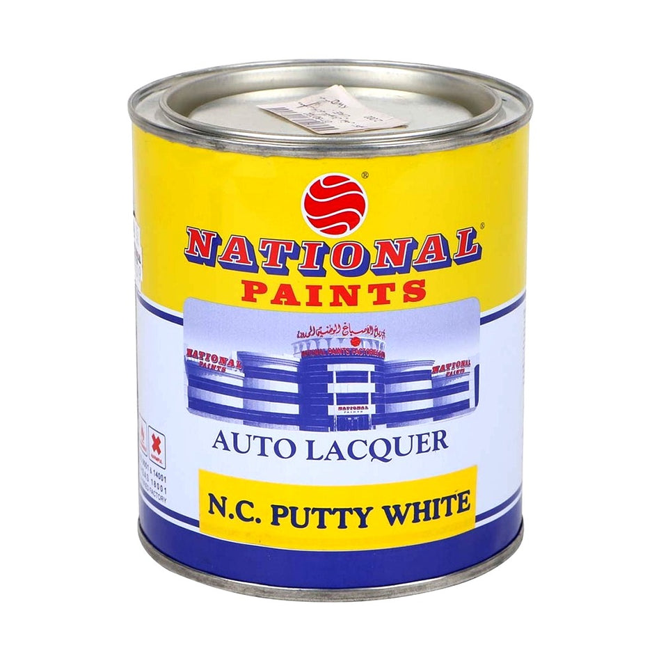 National N.C. Putty For Wooden And Steel Surfaces 1L - White