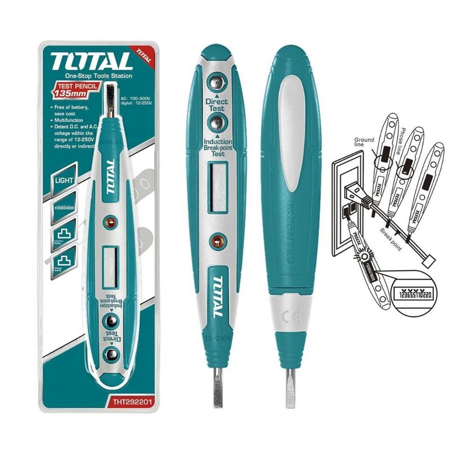 Total THT292201 100V - 500V Digital Test Pencil